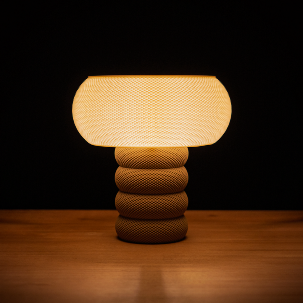 Michelle Table Lamp sedd från sidan — Bordslampa designad av Skenloft