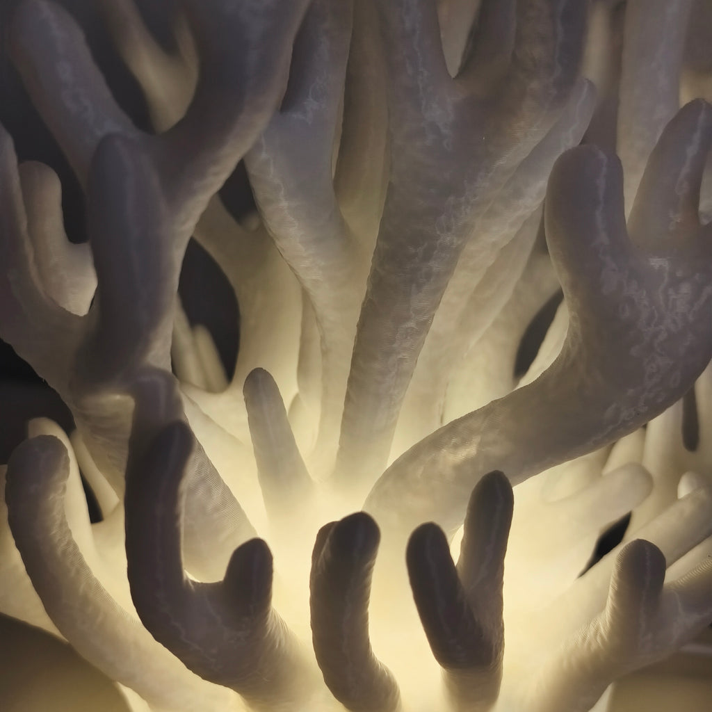 Coral Lamp detalj — unik design, handgjord