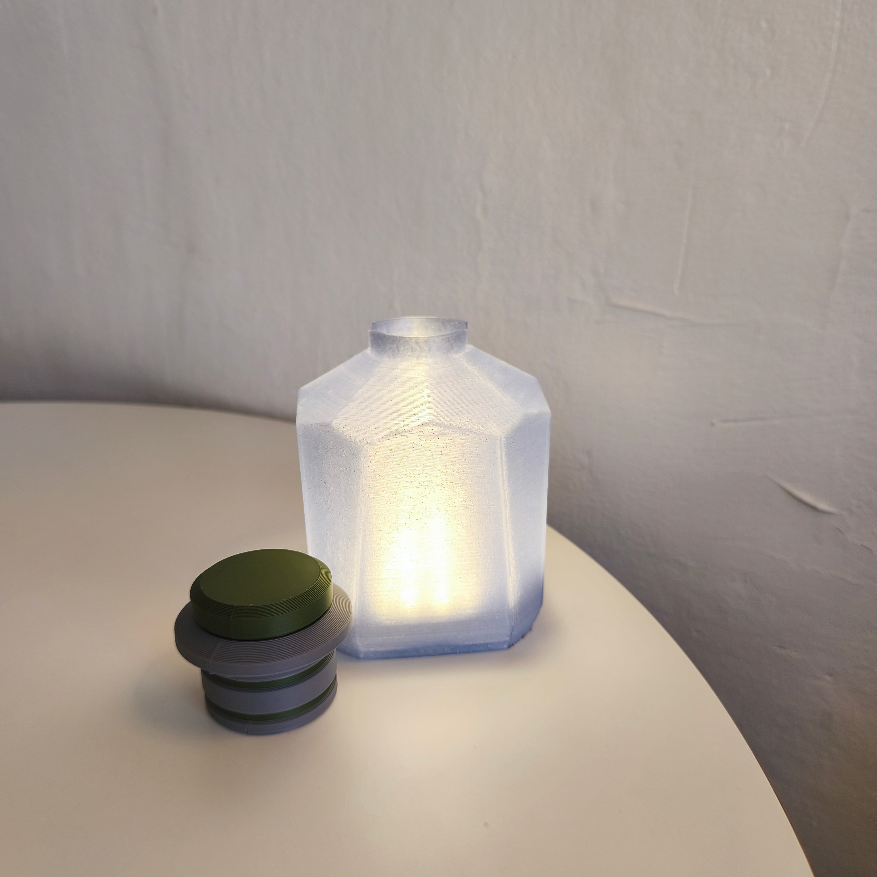 Gaming Potion Lamp detalj — unik design, handgjord