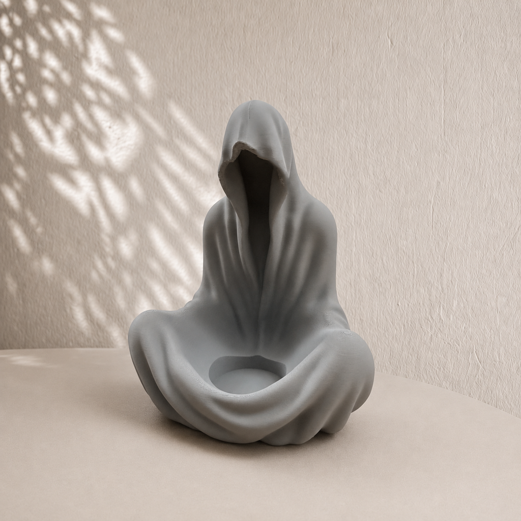 Hooded LED Candle Holder detalj — unik design, handgjord