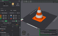Retro Traffic Cone Desk Light