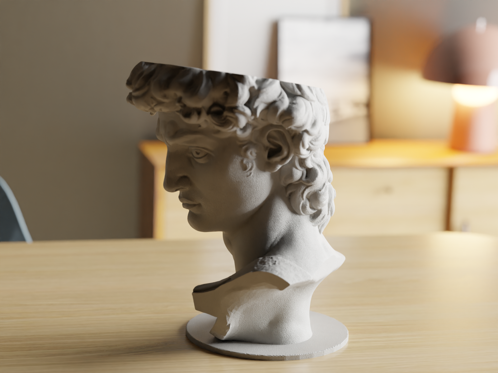 David by Michelangelo Vase — vy 4, Vas Skenloft