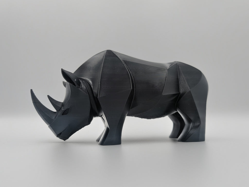 Geo Rhino Sculpture — Skulptur från Skenloft, handgjord i Sverige