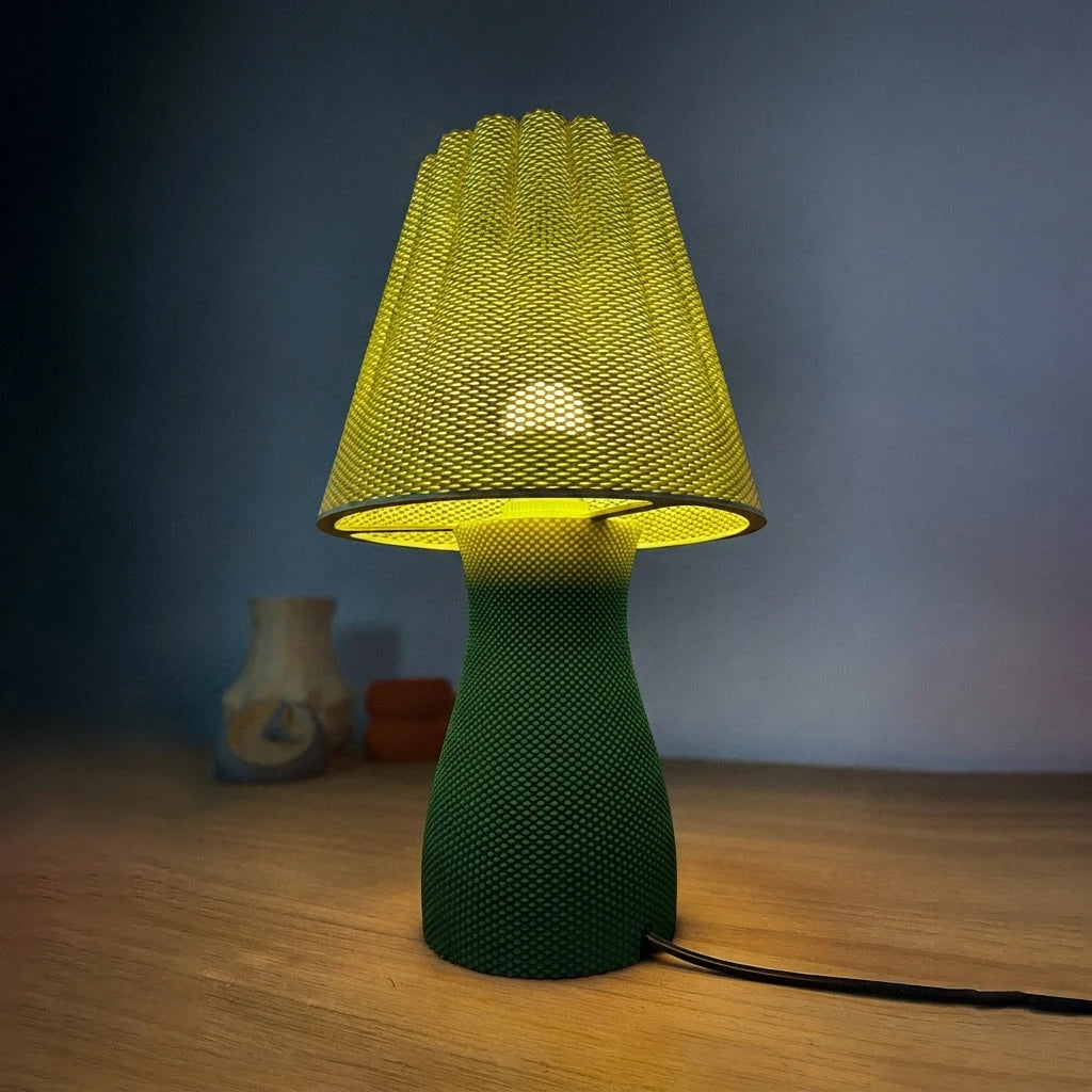 Carmen Table Lamp - Lime topp, Green botten