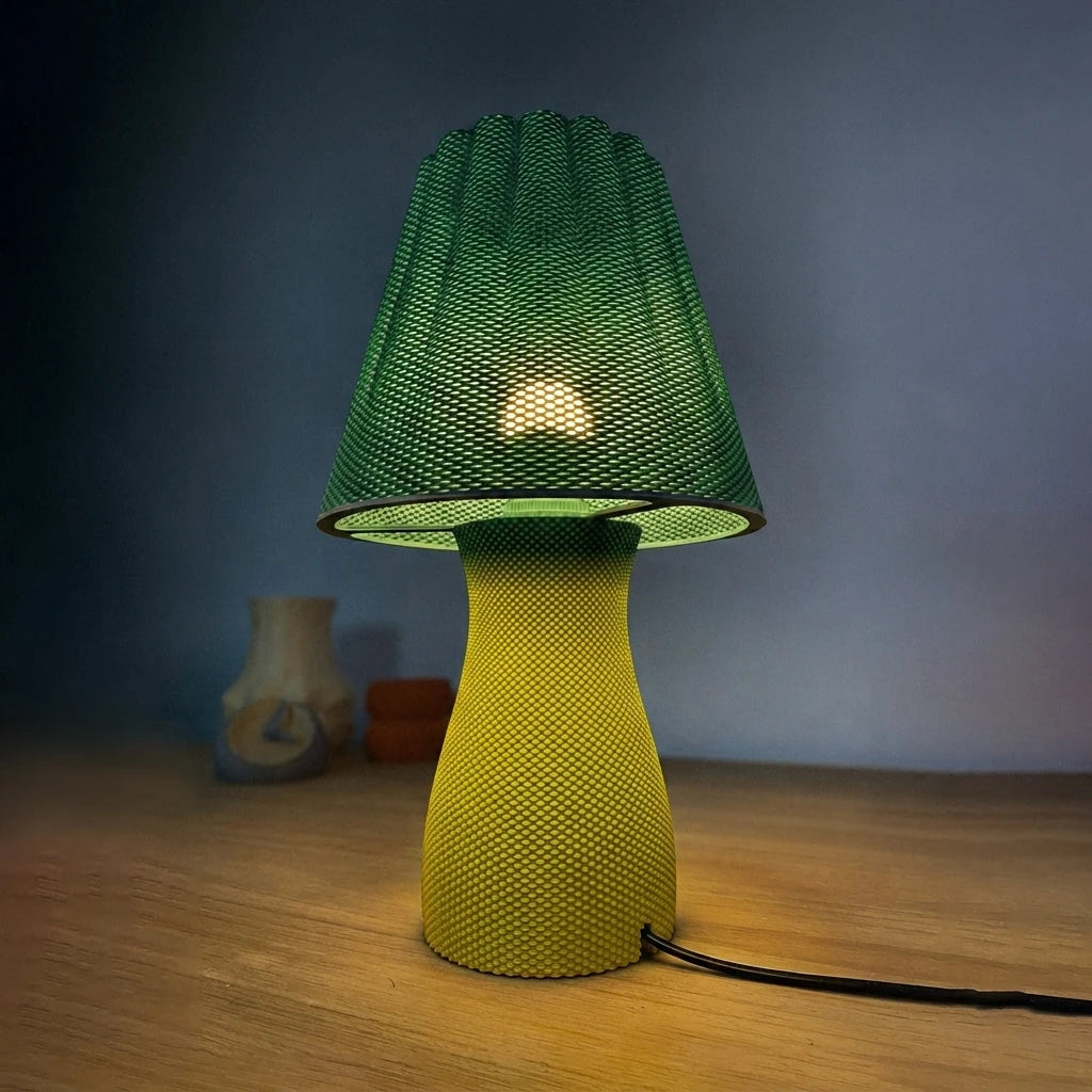 Carmen Table Lamp - Green topp, Lime botten