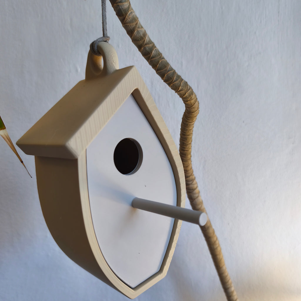 Tree Leaf Birdhouse — vy 4, Fågelholk Skenloft