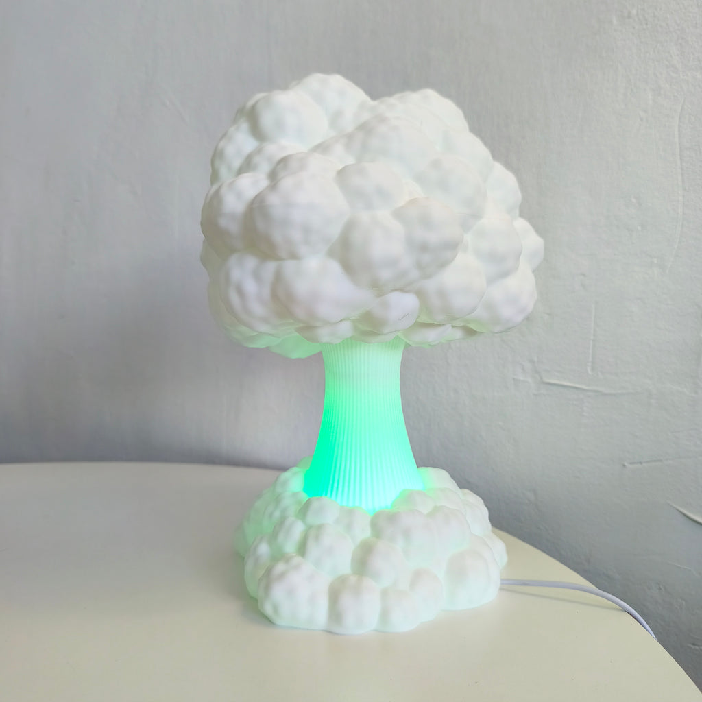Nuclear Cloud Lamp — vy 6, Bordslampa Skenloft