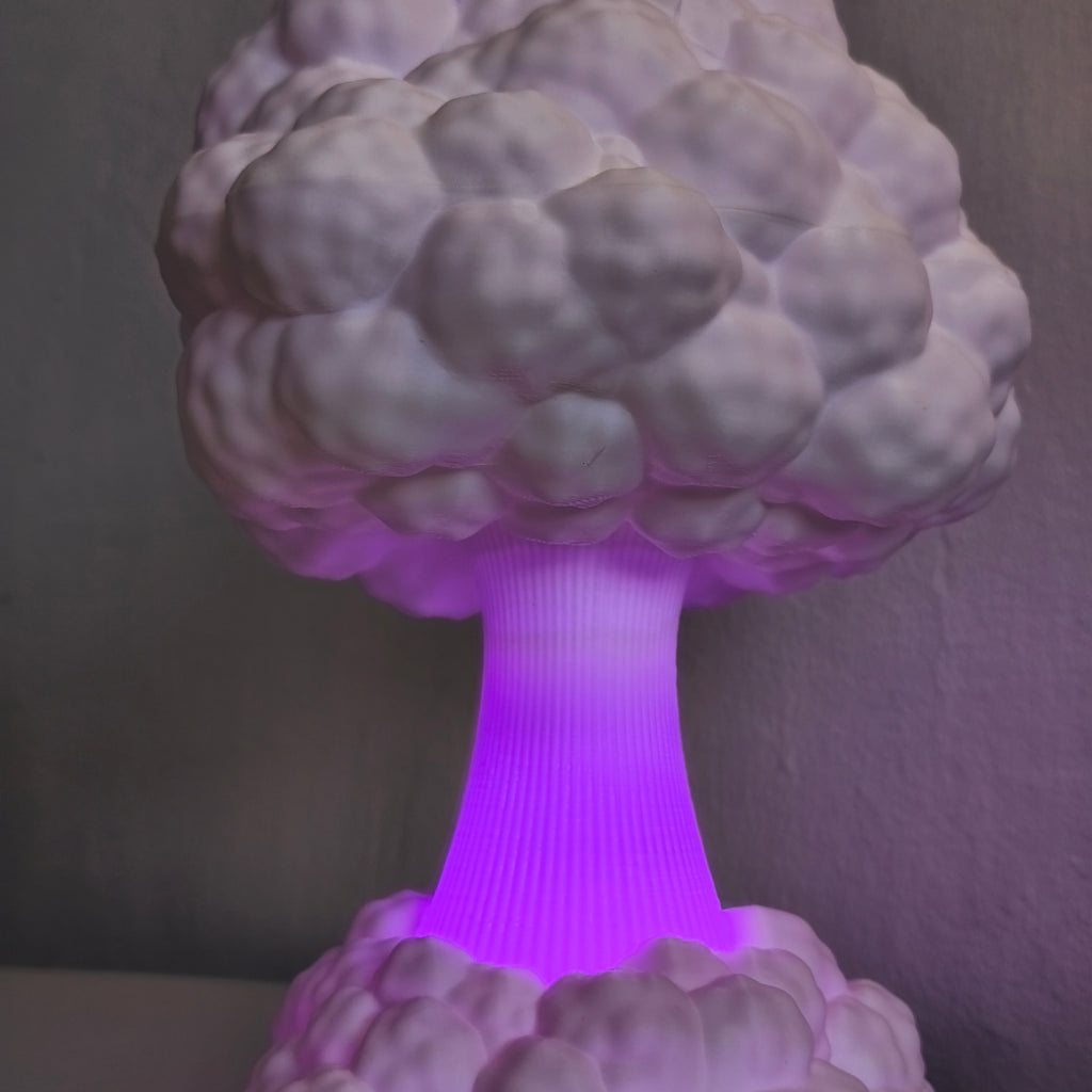 Nuclear Cloud Lamp — vy 8, Bordslampa Skenloft