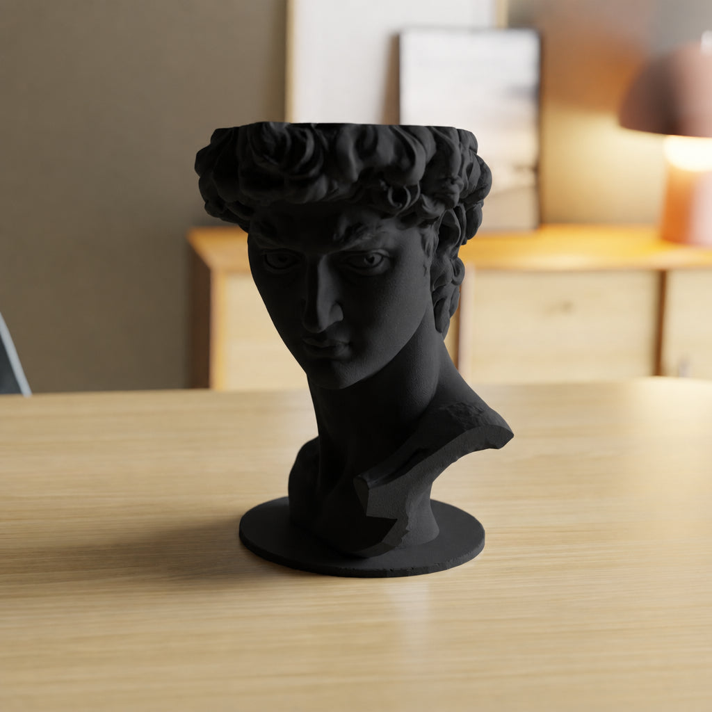 David by Michelangelo Vase i svart