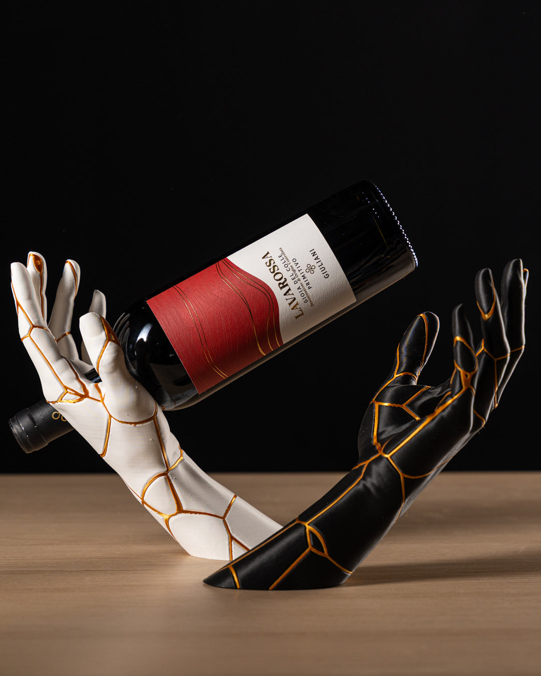 Vino Grace — Kintsugi Wine Holder — vy 4, Vinhållare Skenloft