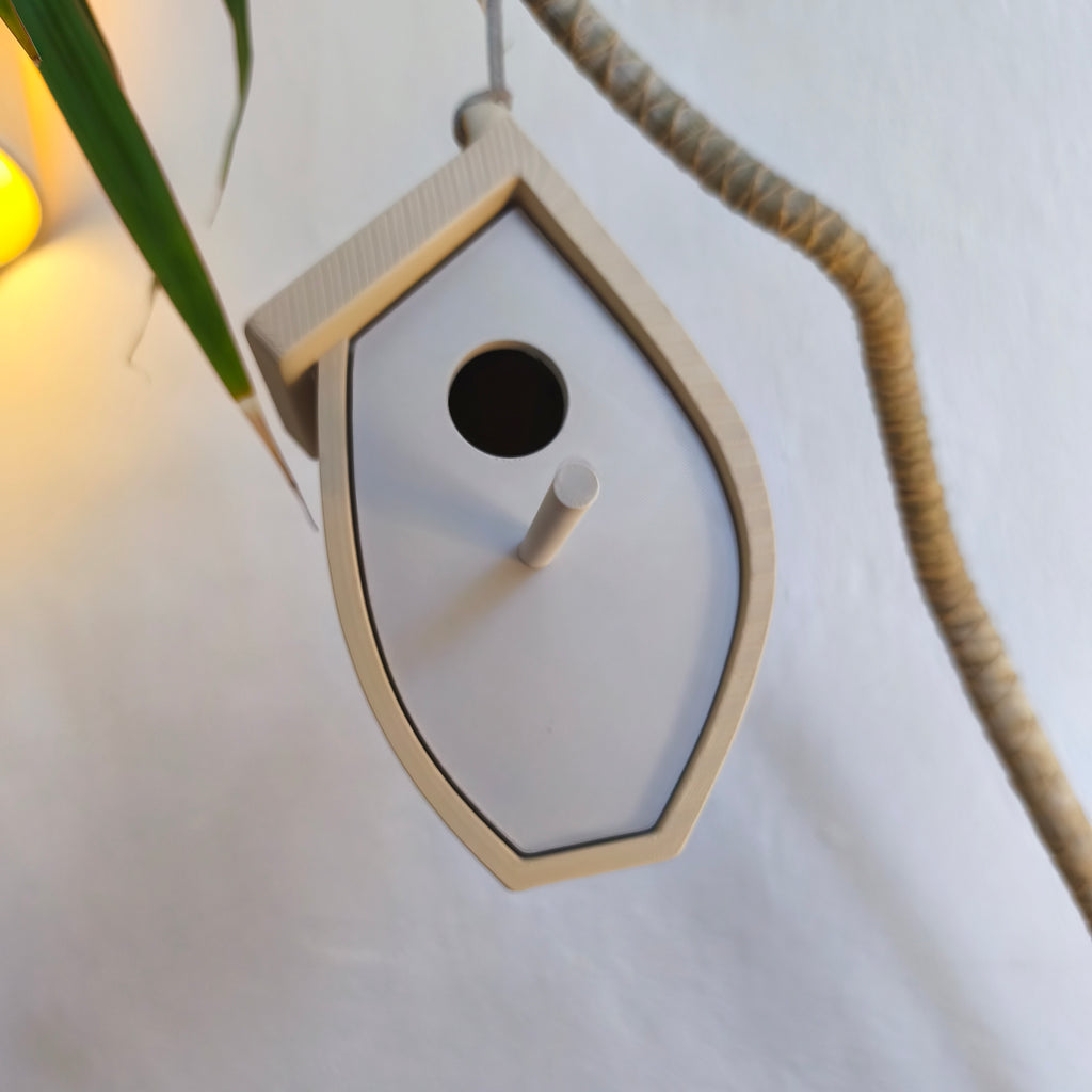 Tree Leaf Birdhouse — vy 6, Fågelholk Skenloft