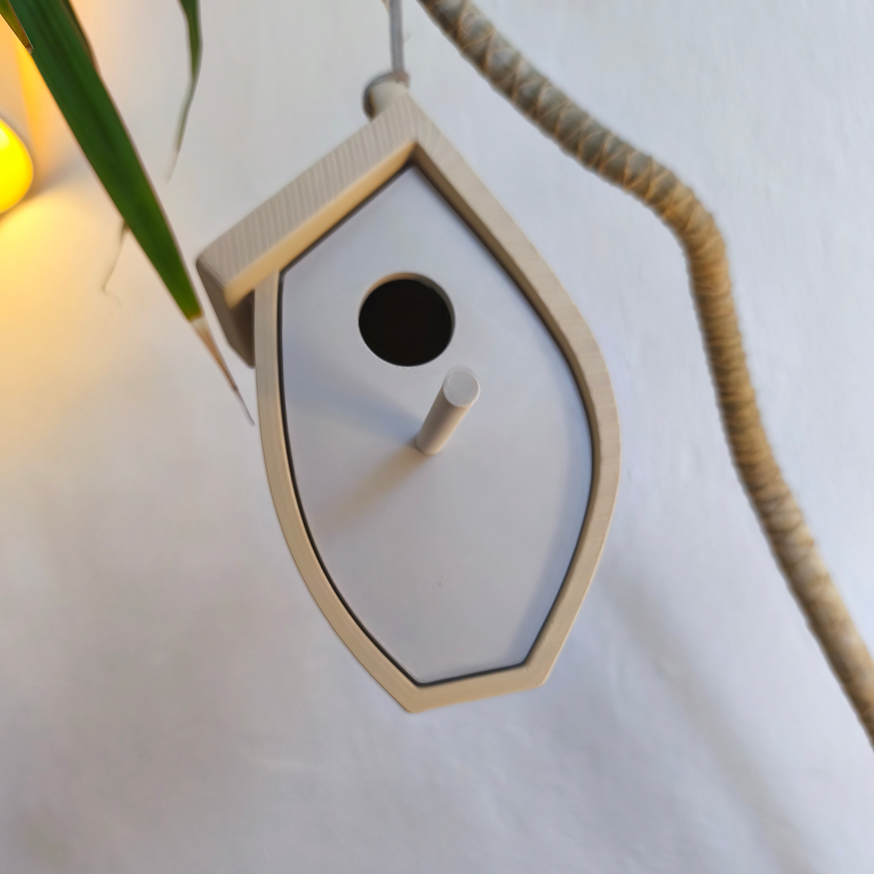 Tree Leaf Birdhouse — vy 6, Fågelholk Skenloft