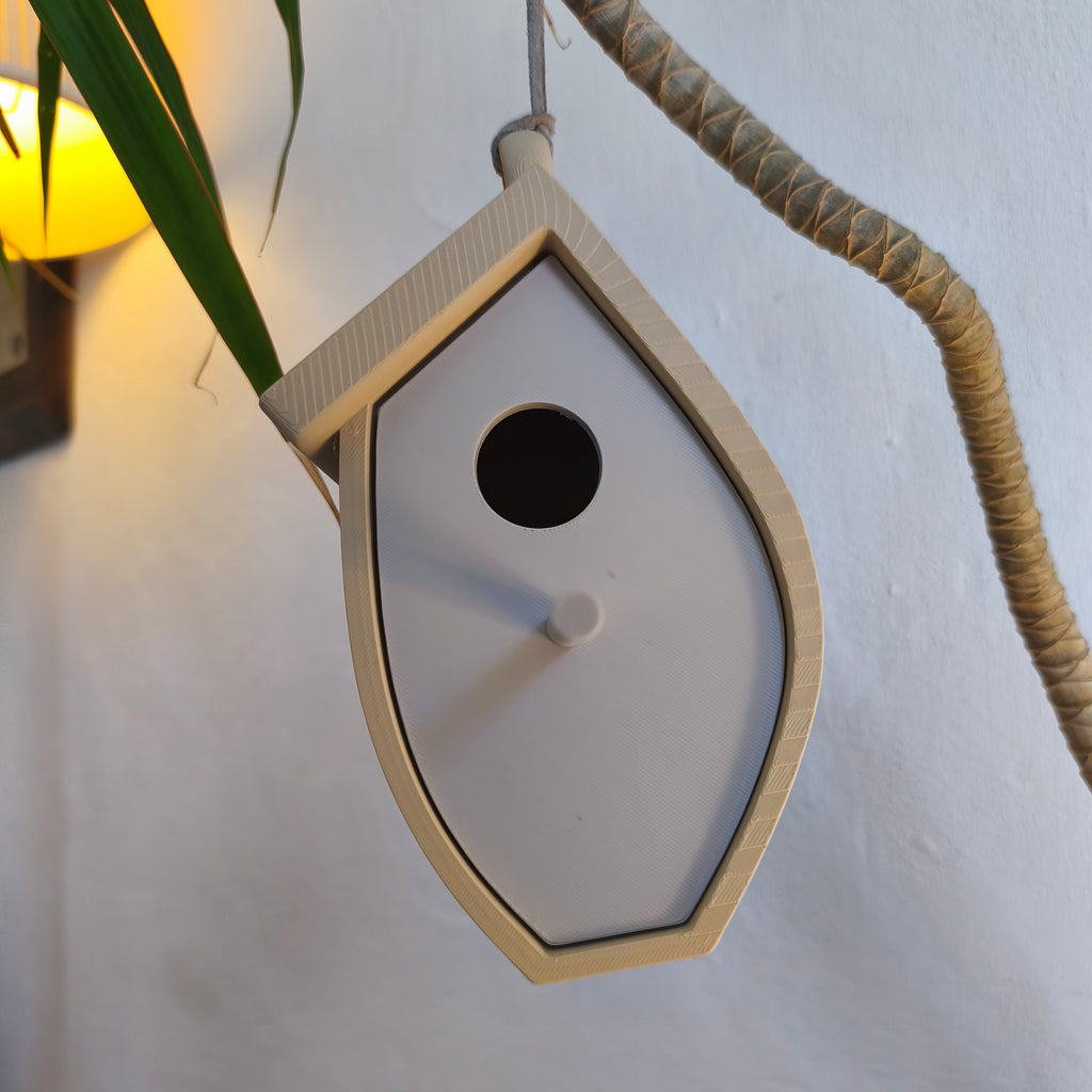 Tree Leaf Birdhouse — vy 7, Fågelholk Skenloft