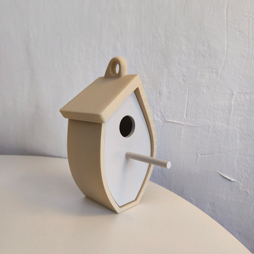 Tree Leaf Birdhouse — vy 8, Fågelholk Skenloft