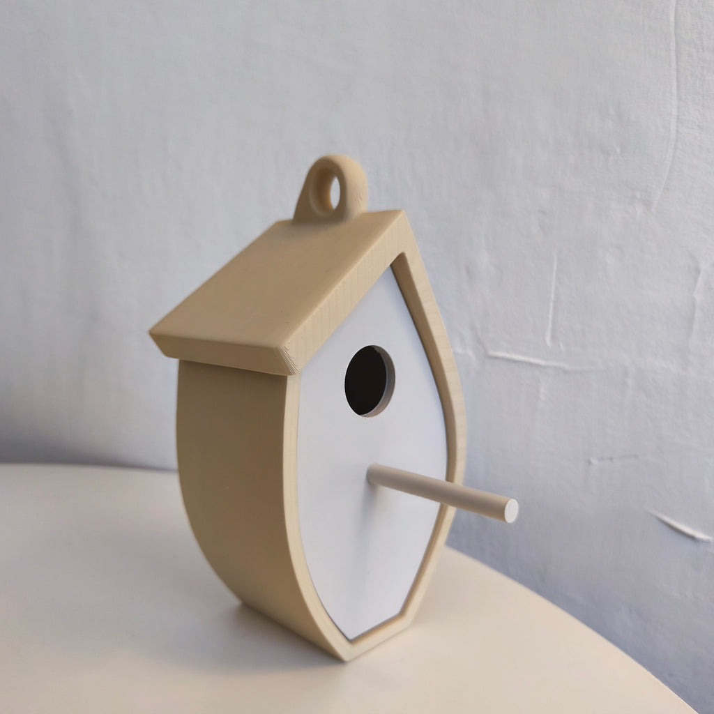Tree Leaf Birdhouse — vy 9, Fågelholk Skenloft