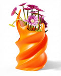Fire Clay Vase - Mandarin Orange